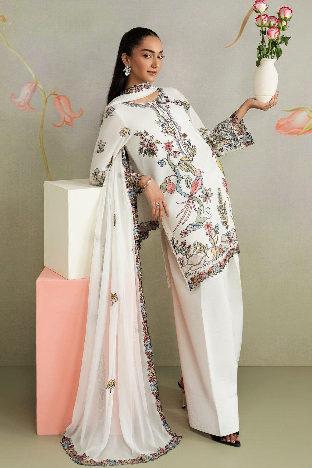 Maria B | Eid Collection 26 | 3 Piece Embroidered Lawn Suit
