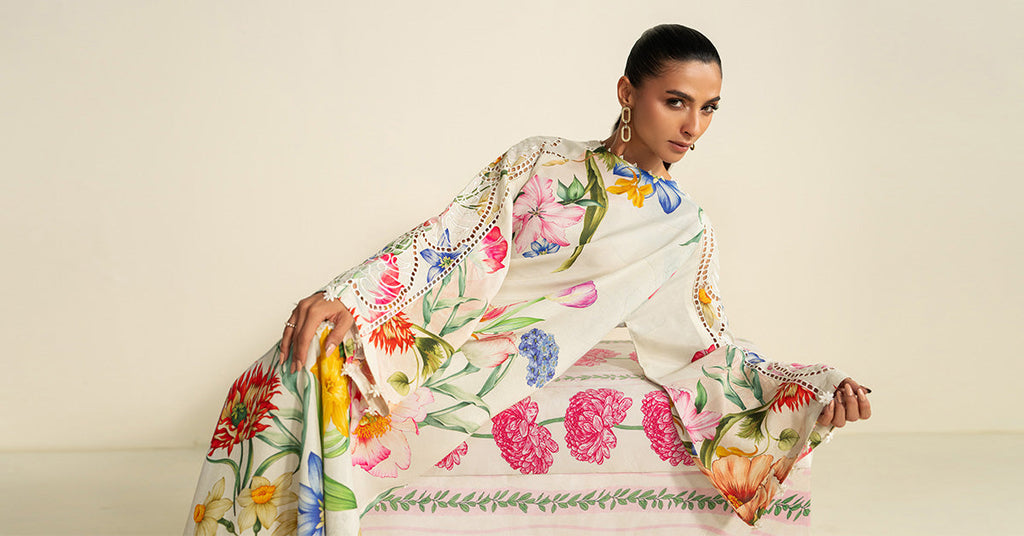 Maria B | Eid Collection 26 | 3 Piece Embroidered Raw Silk Suit