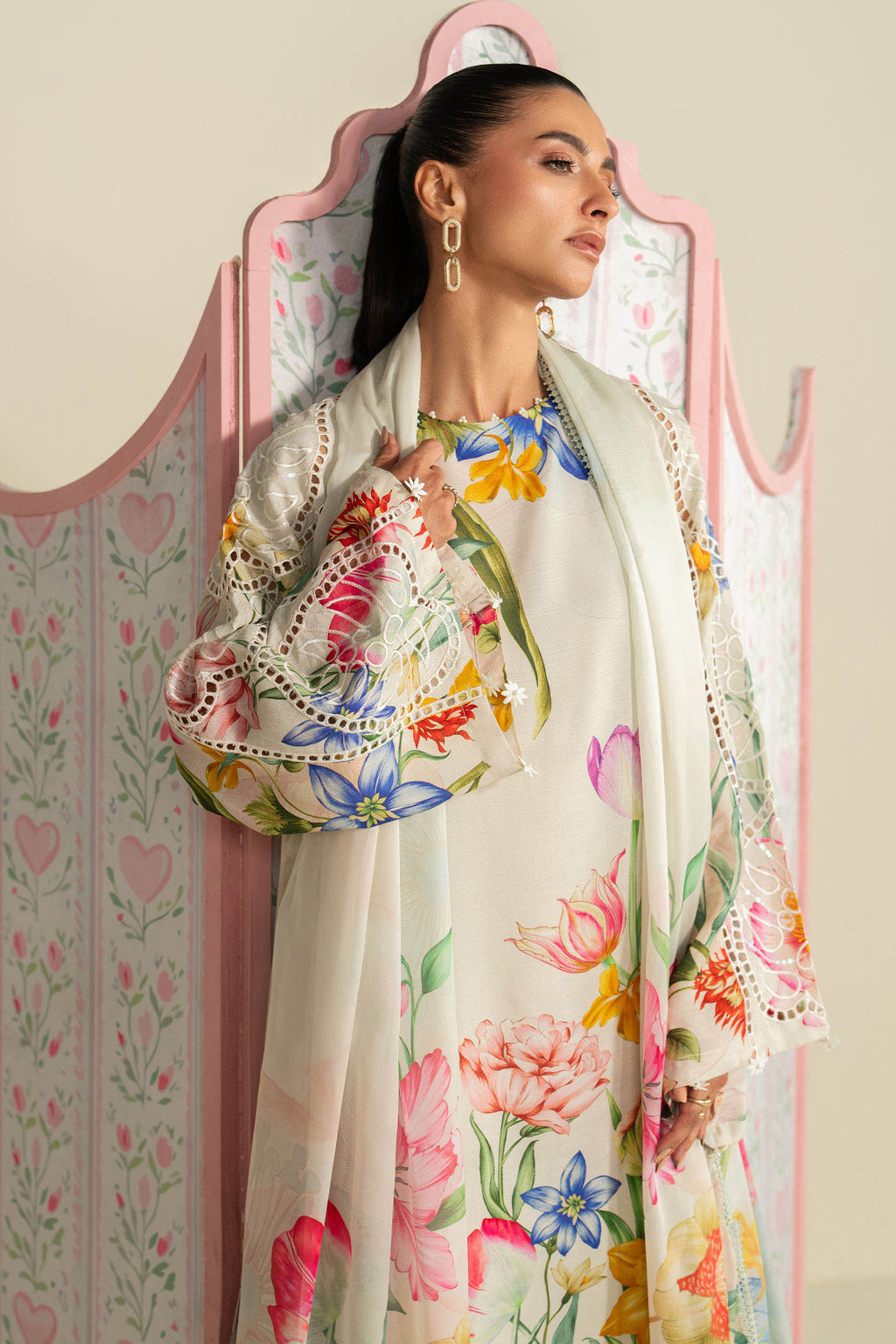 Maria B | Eid Collection 26 | 3 Piece Embroidered Raw Silk Suit