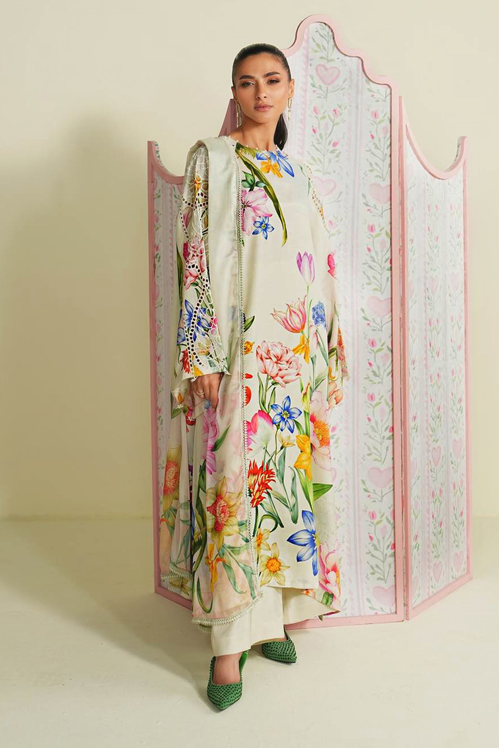 Maria B | Eid Collection 26 | 3 Piece Embroidered Raw Silk Suit