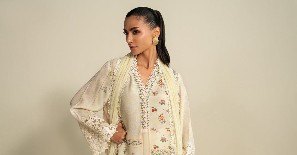 Maria B | Eid Collection 26 | 3 Piece Embroidered Raw Silk Suit