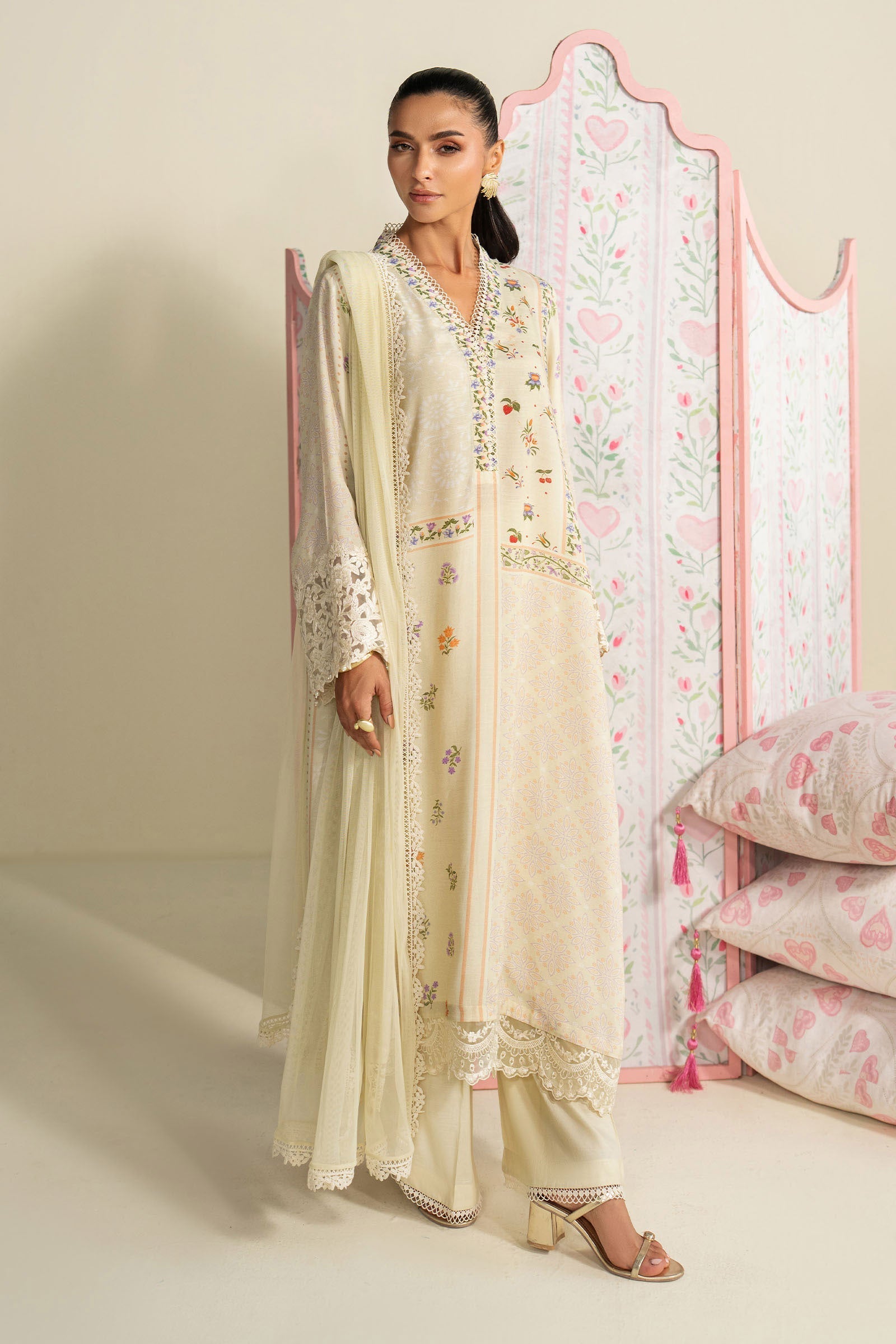 Maria B | Eid Collection 26 | 3 Piece Embroidered Raw Silk Suit