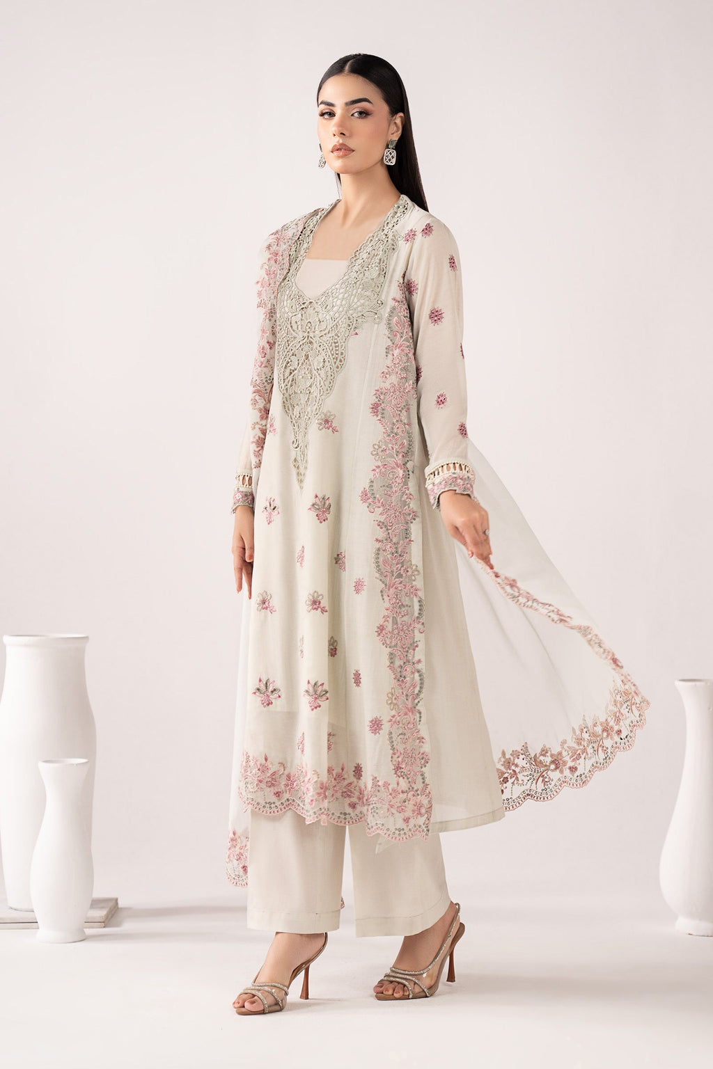 Maria B | Eid Collection 26 | 3 Piece Embroidered Paper Cotton Suit