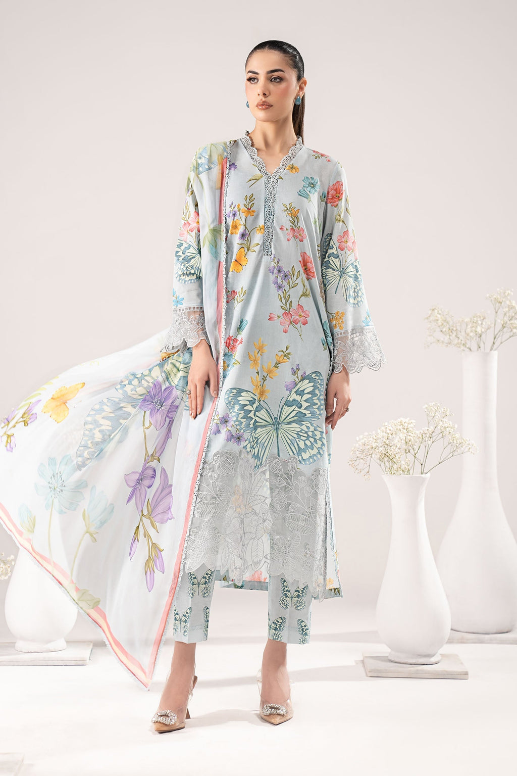 Maria B | Eid Collection 26 | 3 Piece Embroidered Lawn Suit