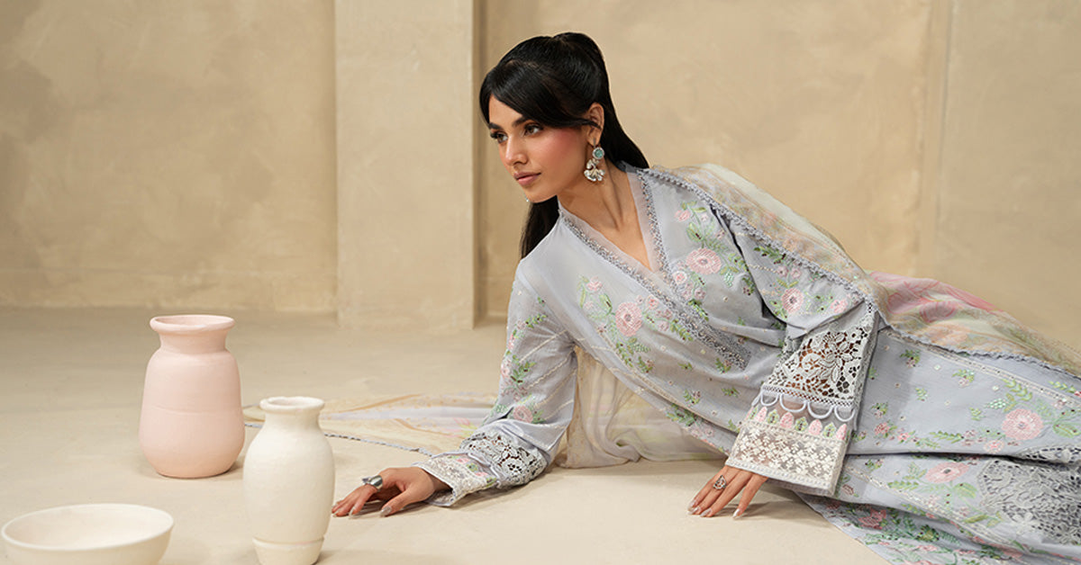 Maria B | Eid Collection 26 | 3 Piece Embroidered Dobby Lawn Suit