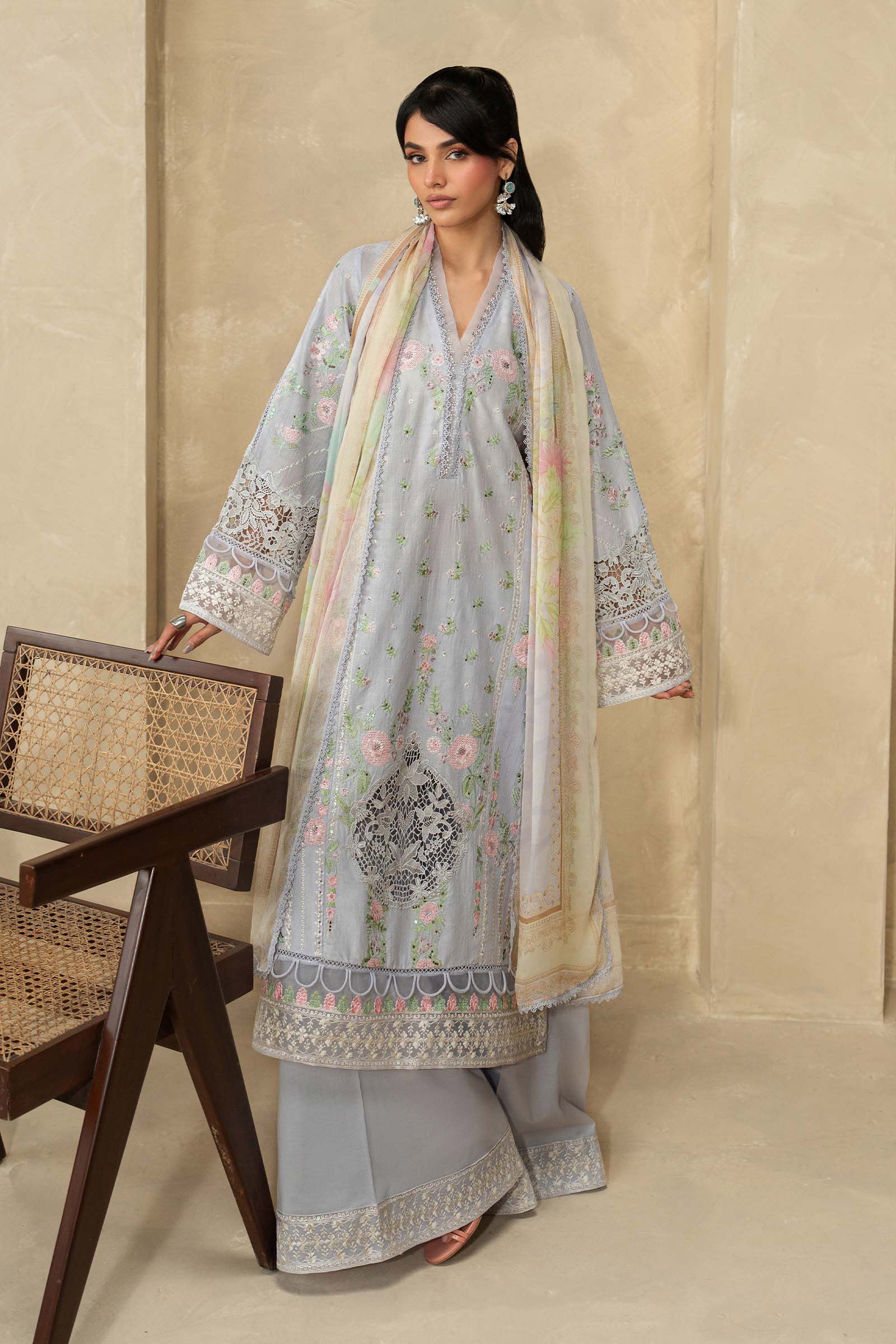 Maria B | Eid Collection 26 | 3 Piece Embroidered Dobby Lawn Suit