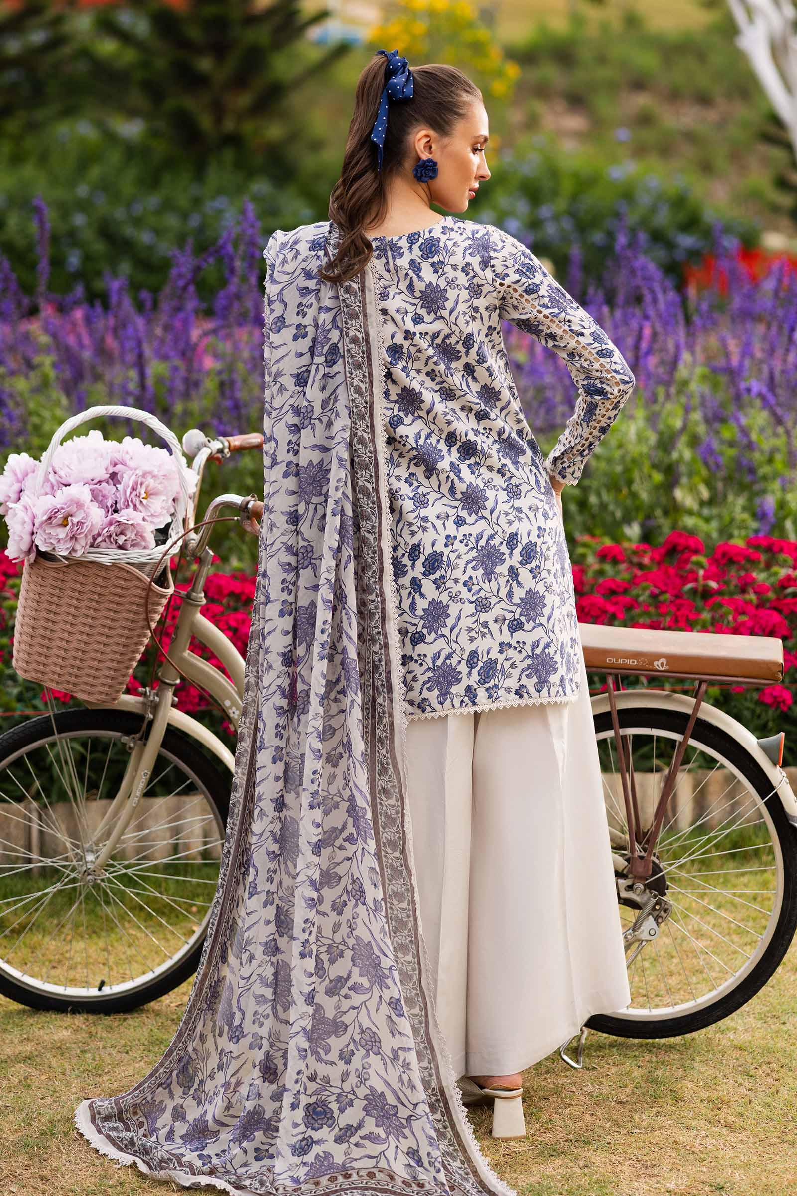Maria B | Eid Collection 26 | 3 Piece Embroidered Raw Silk Suit