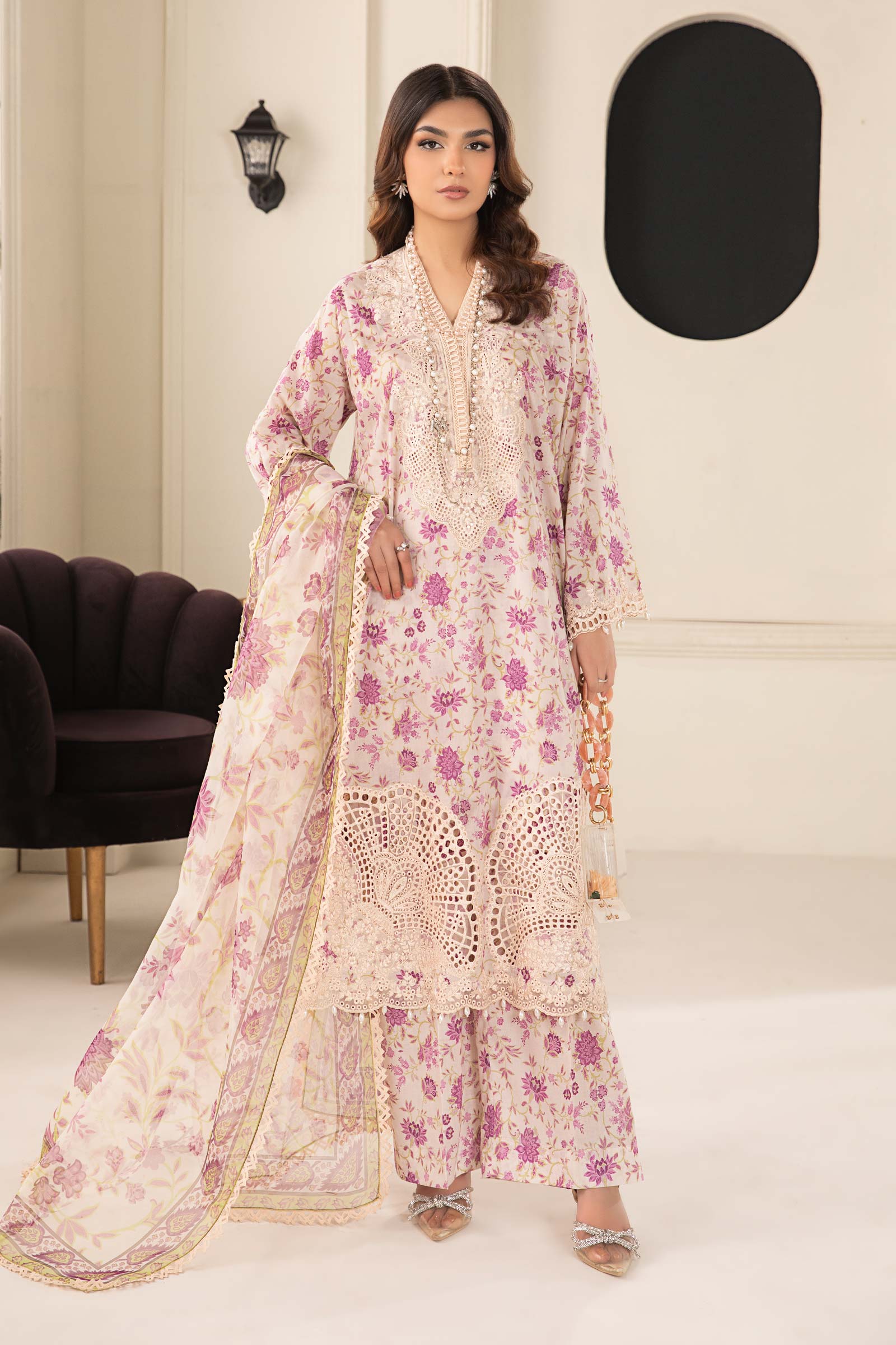 Maria B | Eid Collection 26 | 3 Piece Embroidered Lawn Suit
