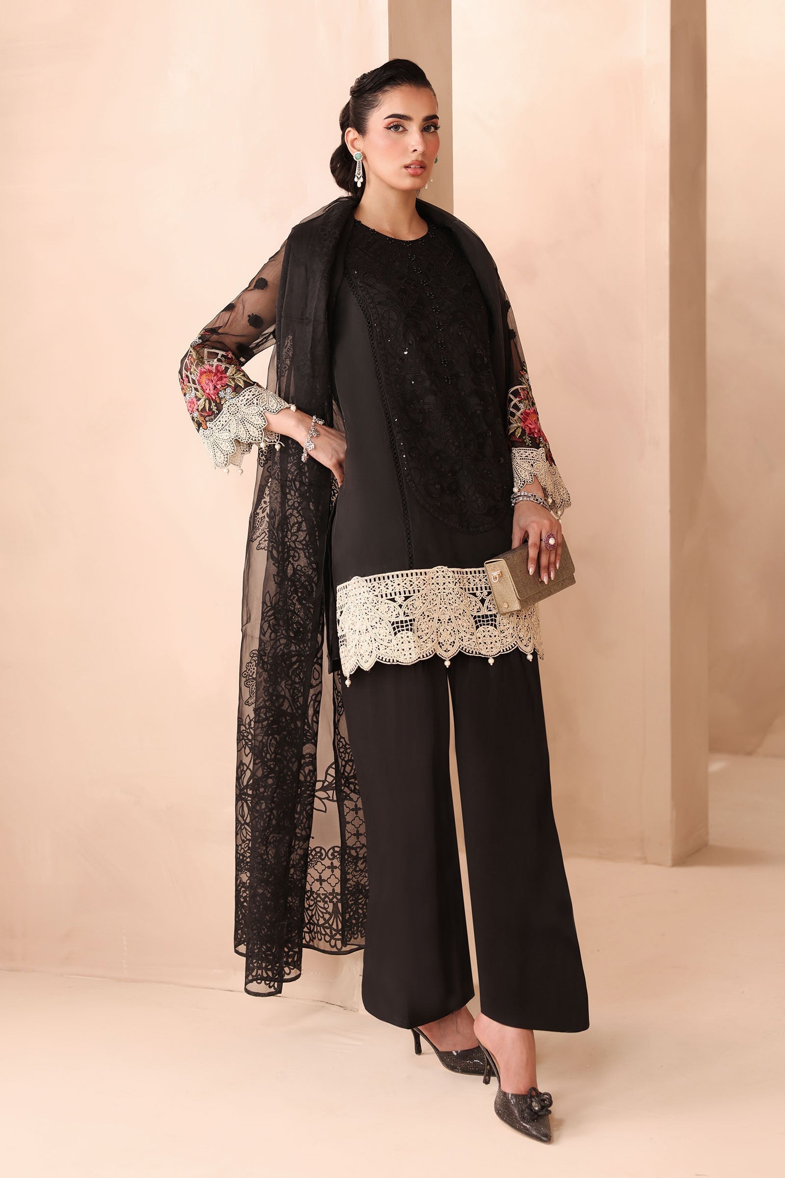 Maria B | Luxury Winter Pret 25 | DW-MN25-02-Black