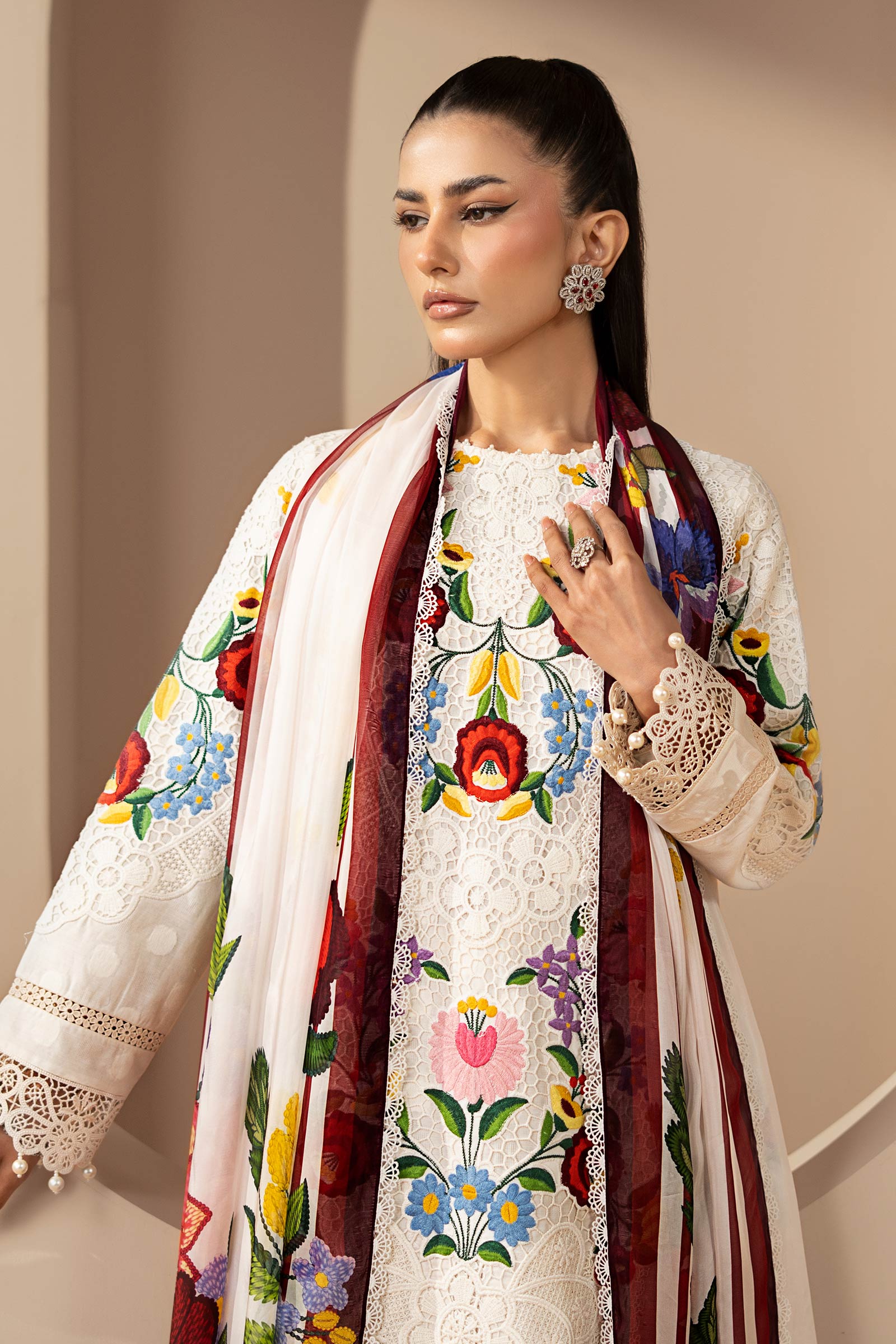 Maria B | Eid Collection 26 | 3 Piece Embroidered Jacquard Lawn Suit