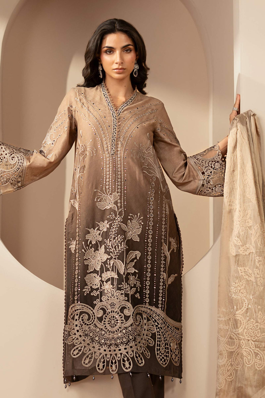Maria B | Eid Collection 26 | 3 Piece Embroidered Jacquard Lawn Suit