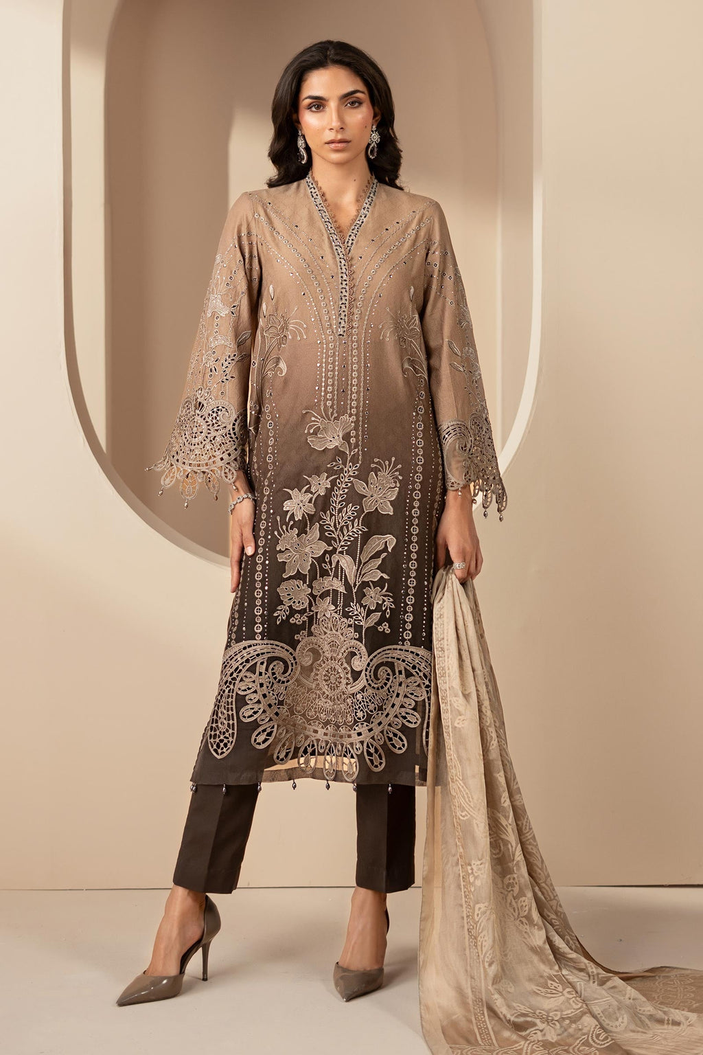 Maria B | Eid Collection 26 | 3 Piece Embroidered Jacquard Lawn Suit