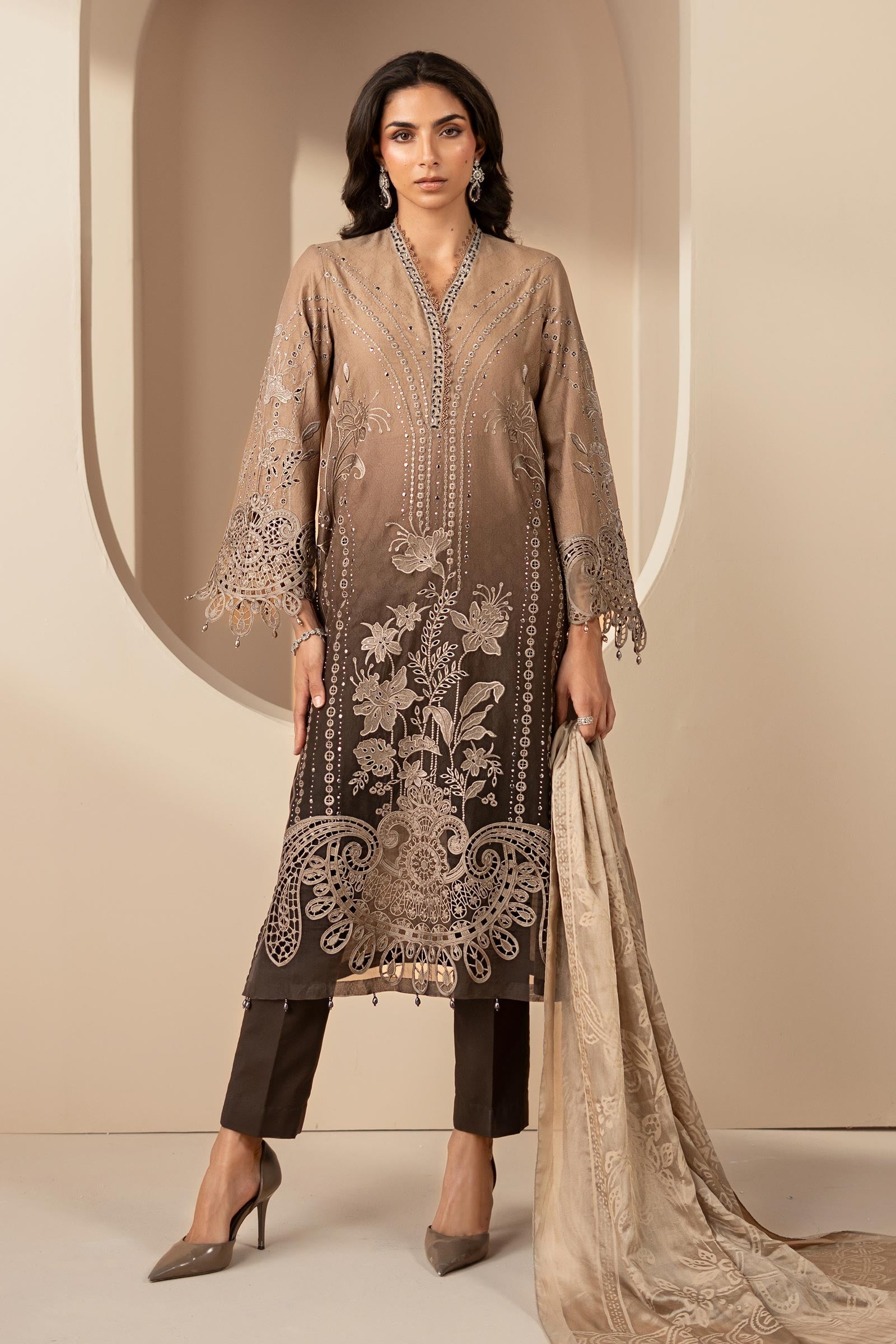 Maria B | Eid Collection 26 | 3 Piece Embroidered Jacquard Lawn Suit
