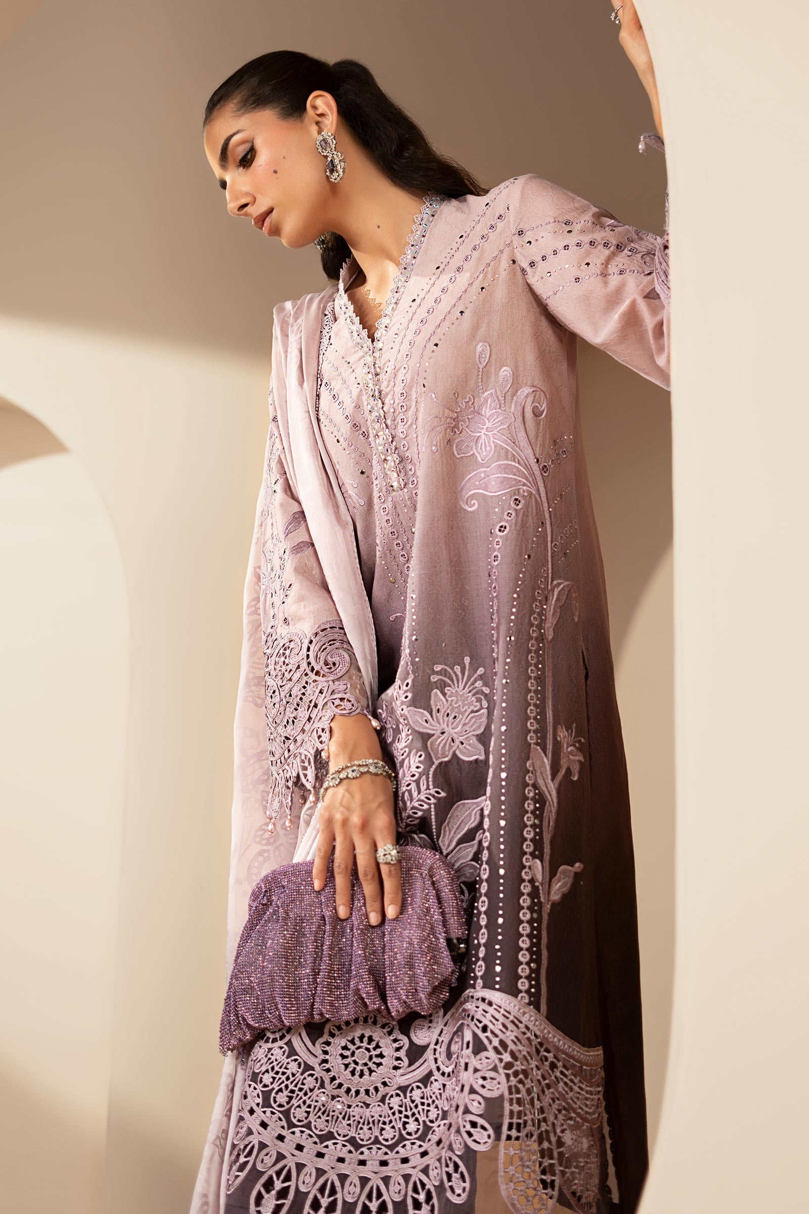 Maria B | Eid Collection 26 | 3 Piece Embroidered Jacquard Lawn Suit