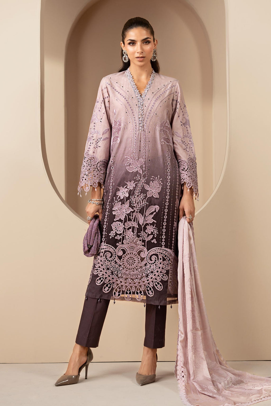 Maria B | Eid Collection 26 | 3 Piece Embroidered Jacquard Lawn Suit