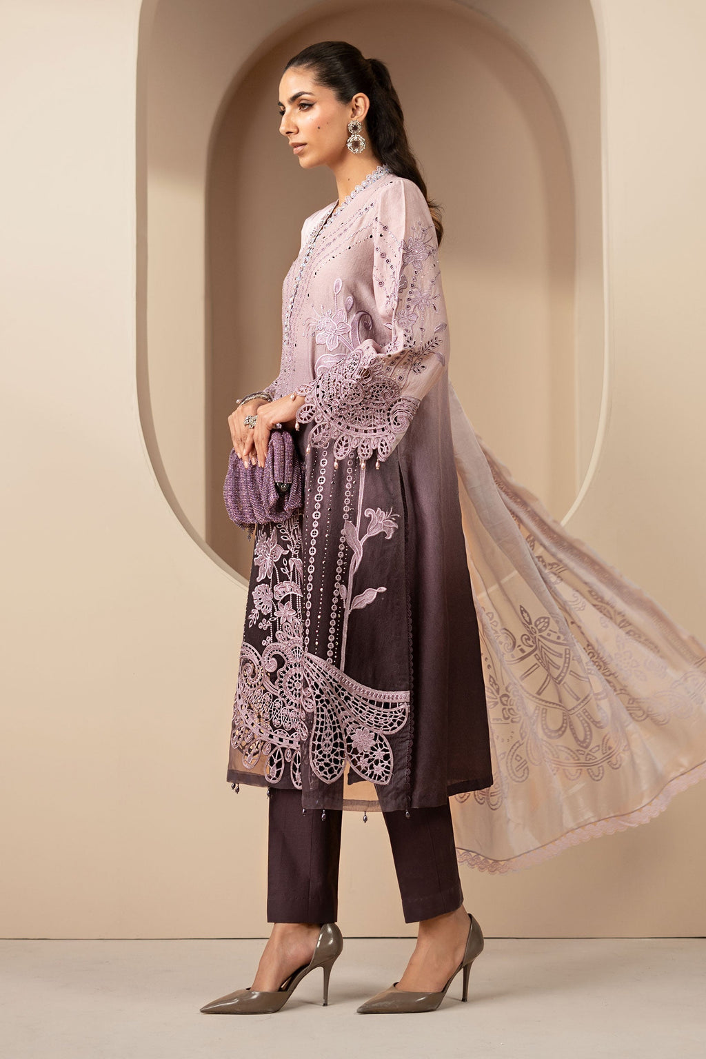 Maria B | Eid Collection 26 | 3 Piece Embroidered Jacquard Lawn Suit