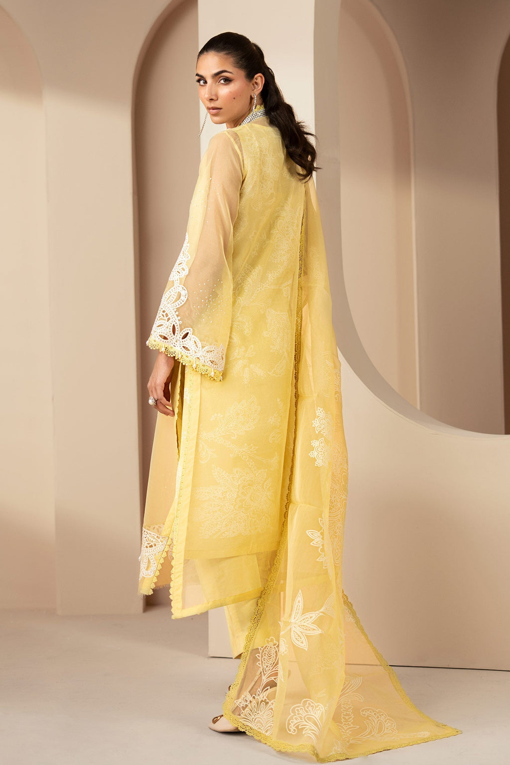 Maria B | Eid Collection 26 | 3 Piece Embroidered Organza Suit
