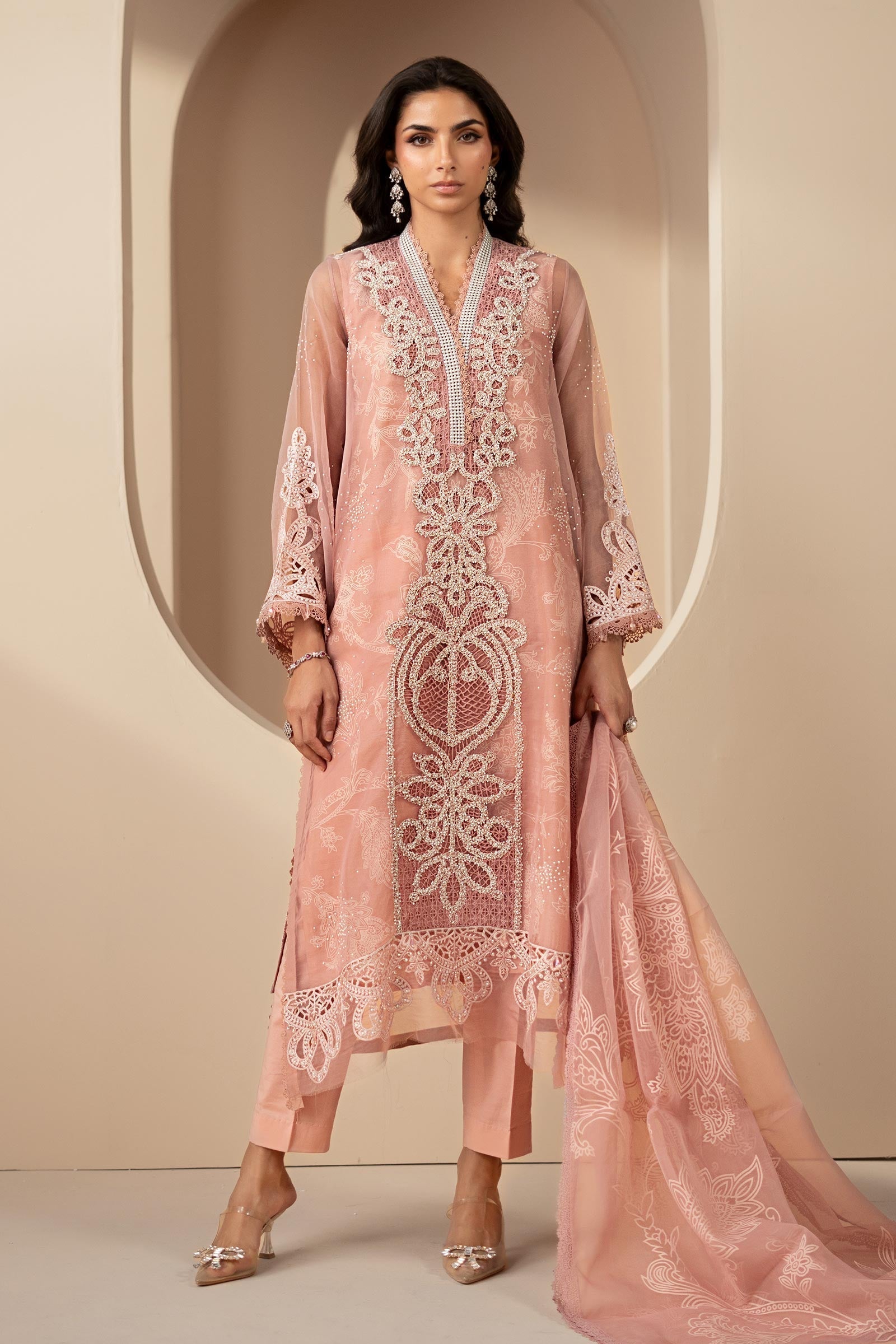 Maria B | Eid Collection 26 | 3 Piece Embroidered Organza Suit