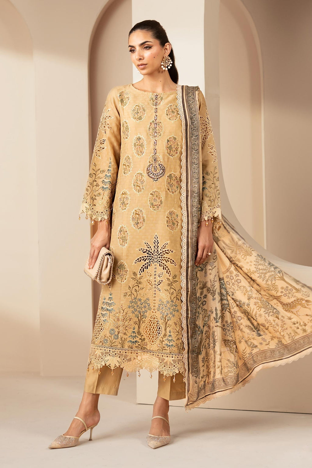 Maria B | Eid Collection 26 | 3 Piece Embroidered Jacquard Lawn Suit