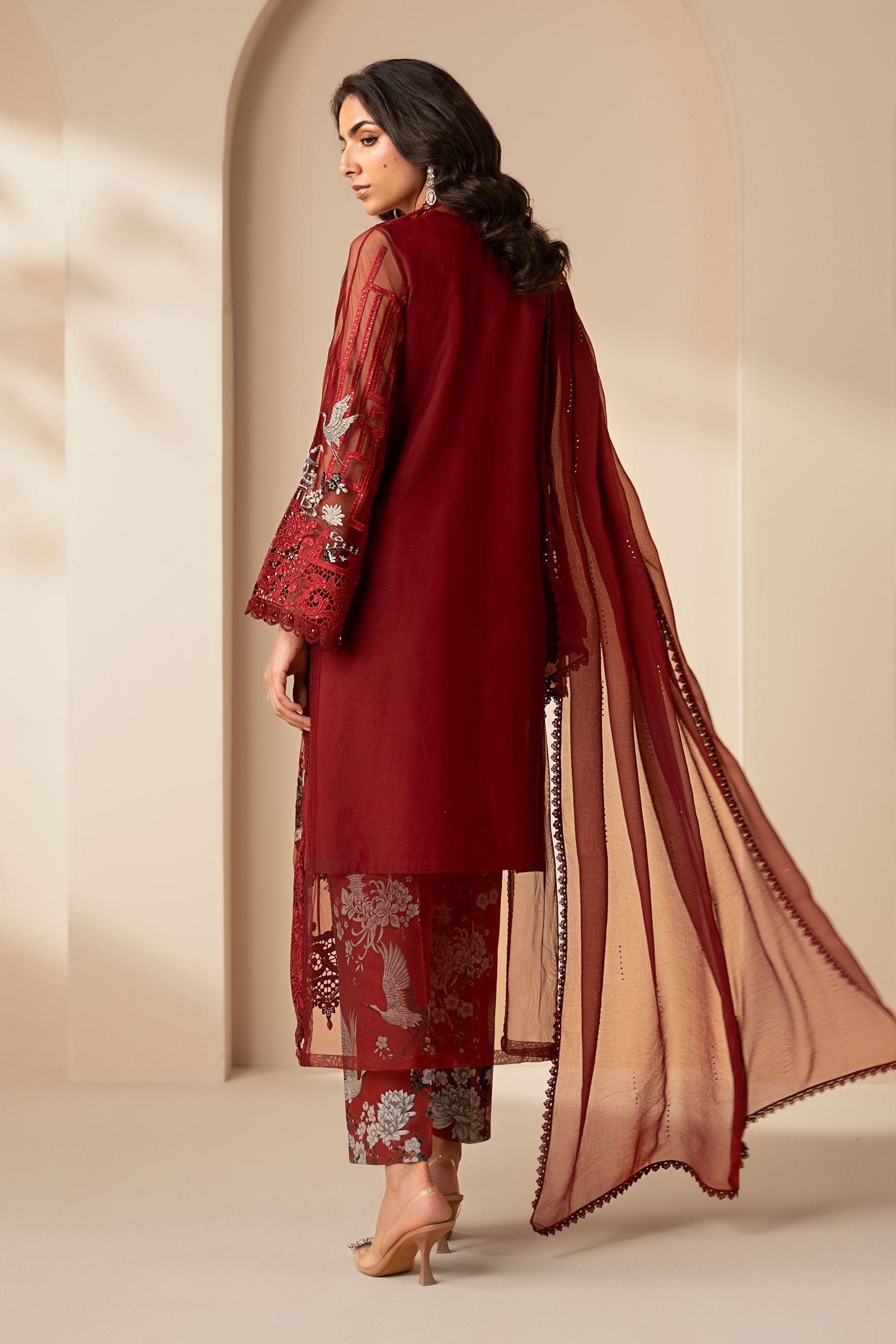Maria B | Eid Collection 26 | 3 Piece Embroidered Net Suit