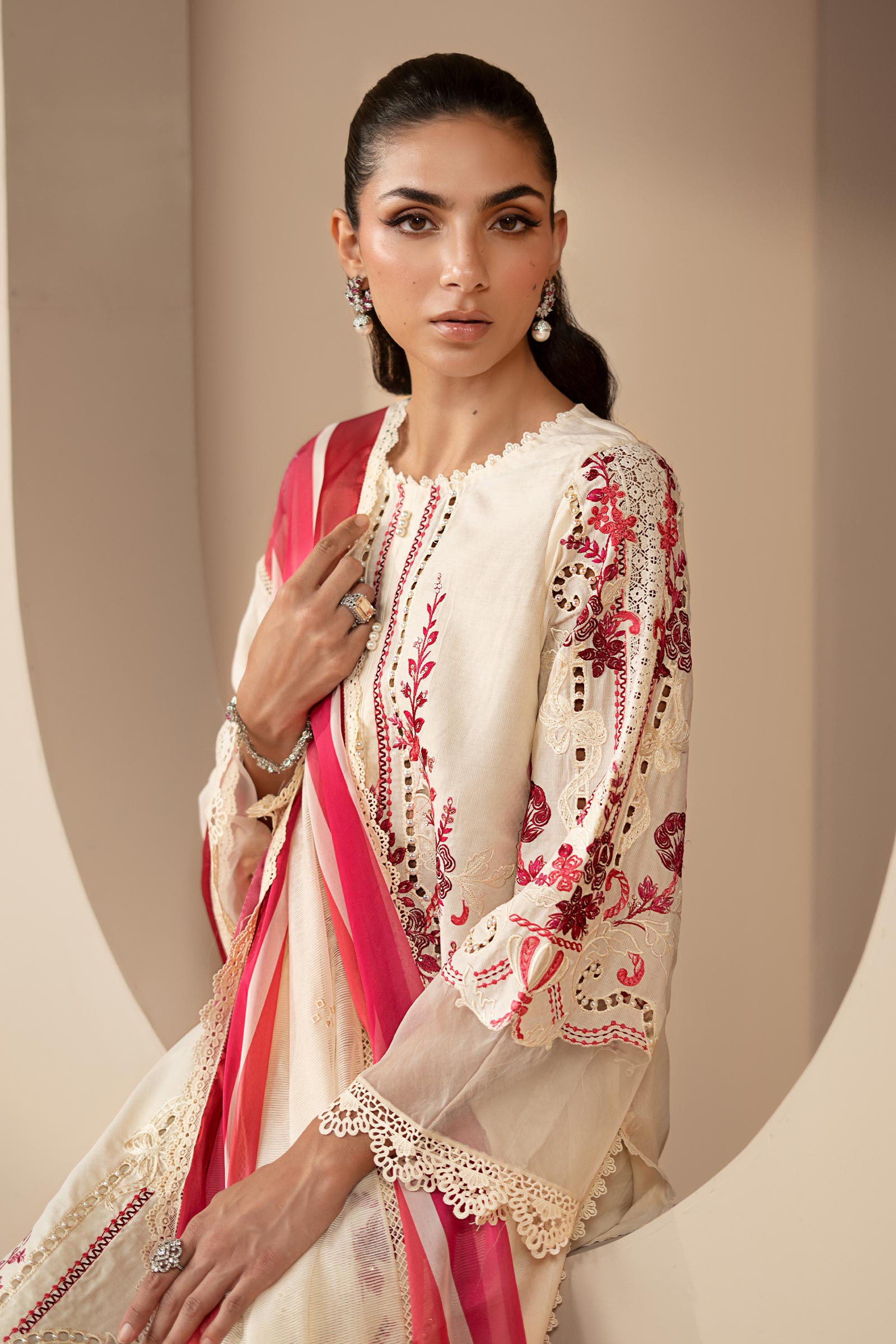 Maria B | Eid Collection 26 | 3 Piece Embroidered Jacquard Lawn Suit