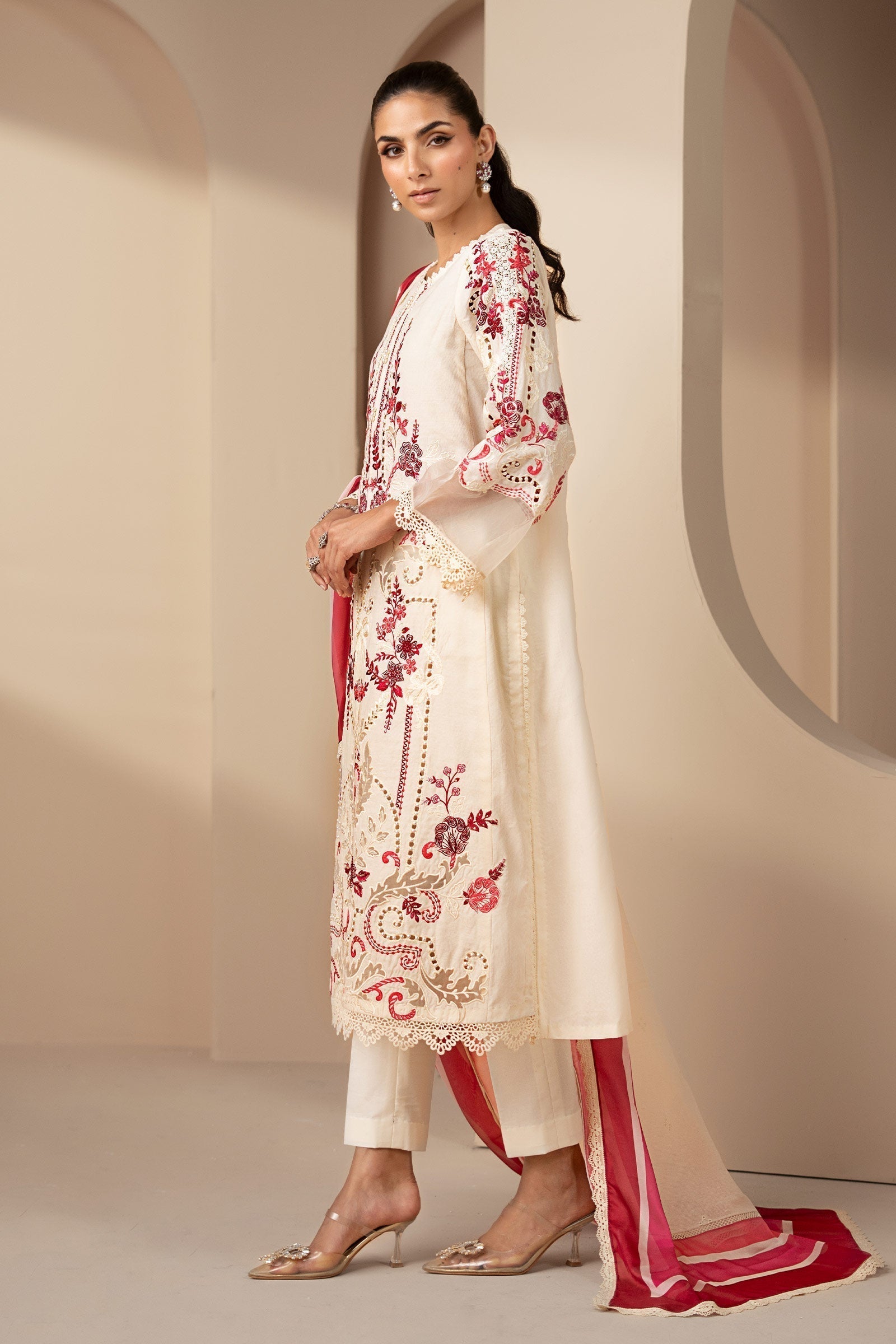 Maria B | Eid Collection 26 | 3 Piece Embroidered Jacquard Lawn Suit