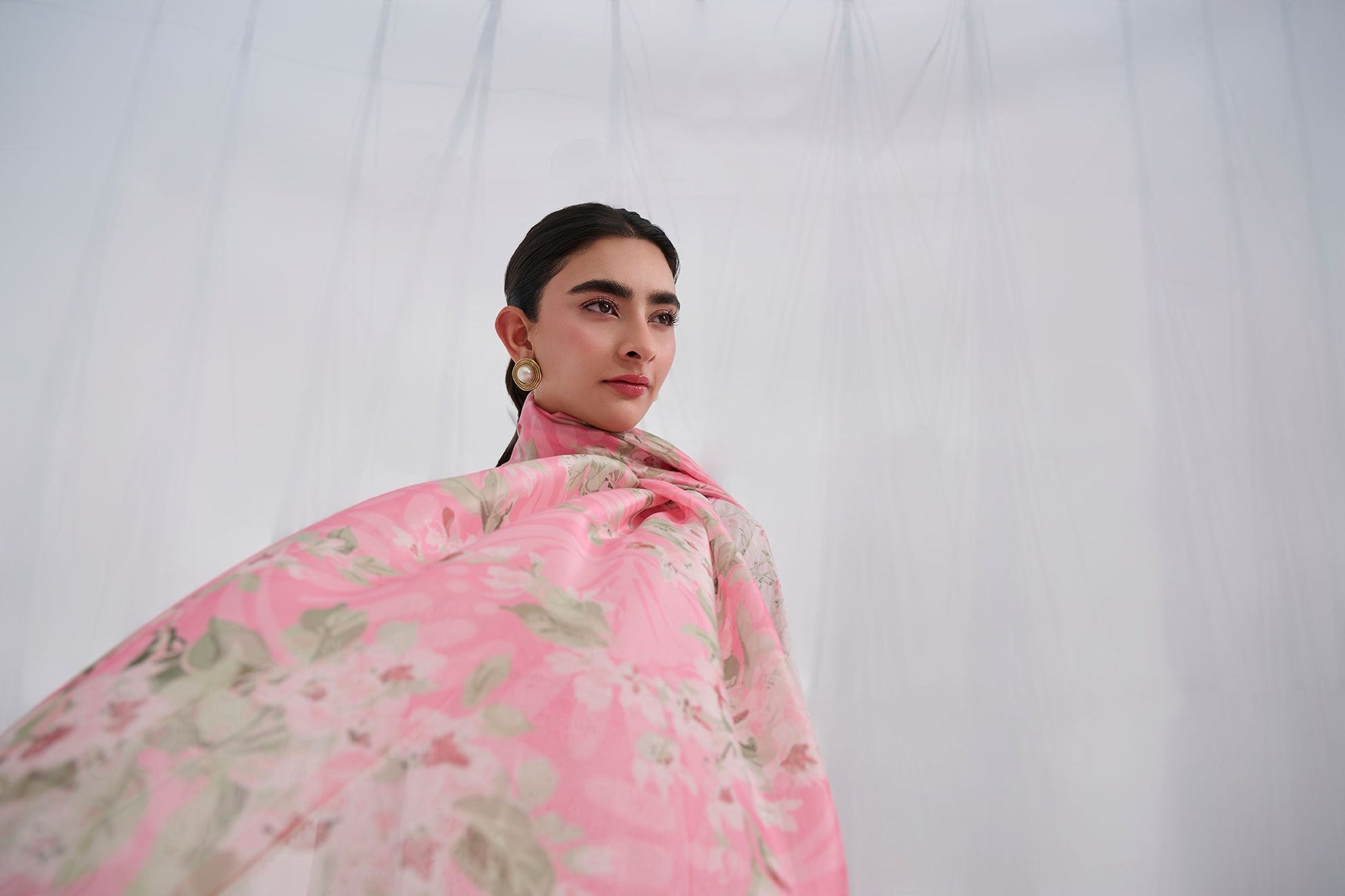 Dhanak | Casual Pret | PINK COTTON JACQUARD 2PCS EMBROIDERED KURTA WITH TROUSER