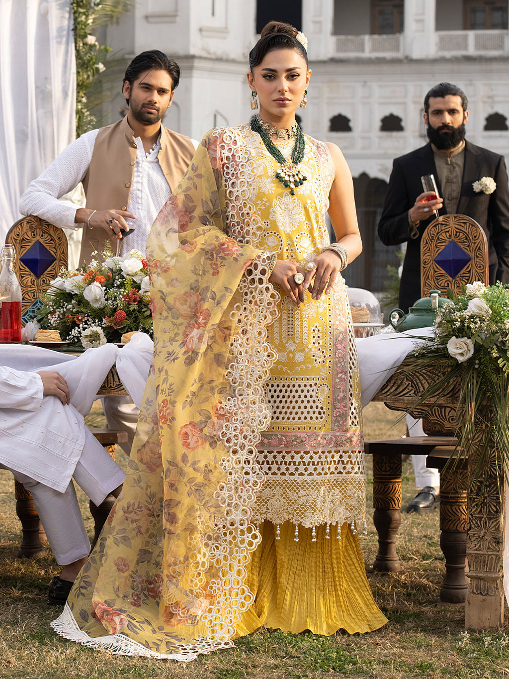 Mahnur | Mahrukh Luxury Lawn 24 | DELIA - Riwayat-e-Khas