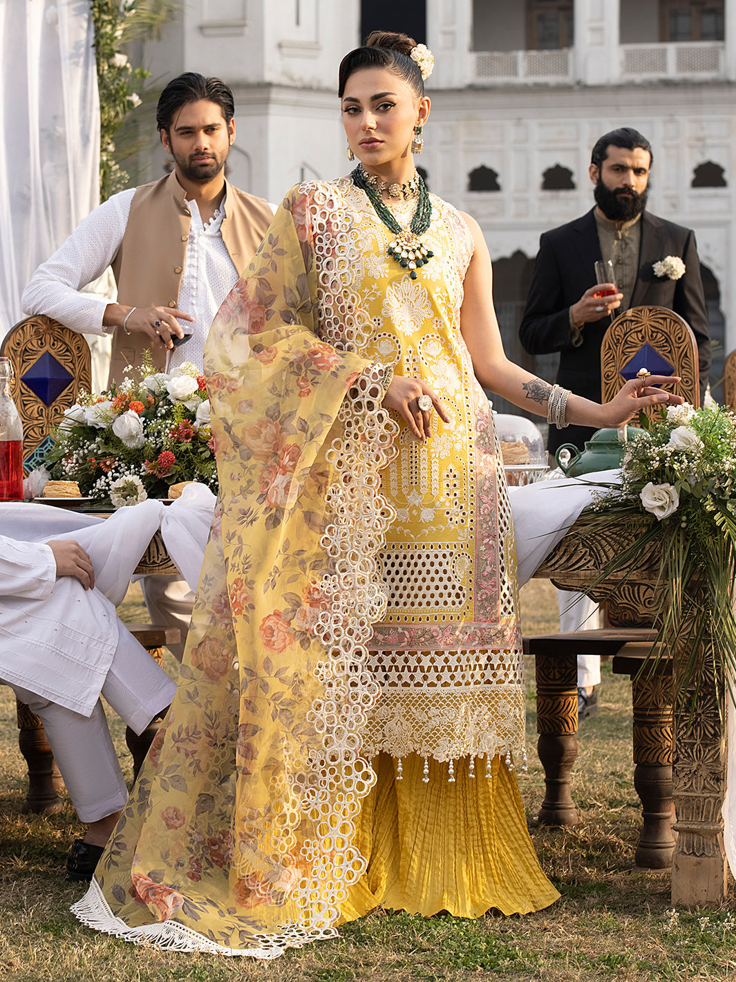 Mahnur | Mahrukh Luxury Lawn 24 | DELIA - Riwayat-e-Khas