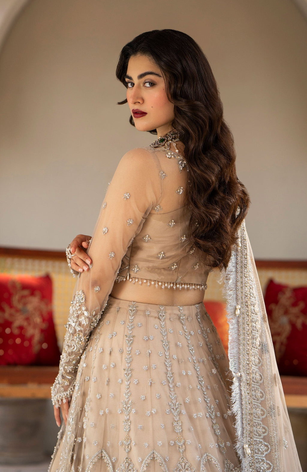 Zarin by Eleshia Embroidered Net 3Pc Suit D-03 Elayne - Riwayat-e-khas