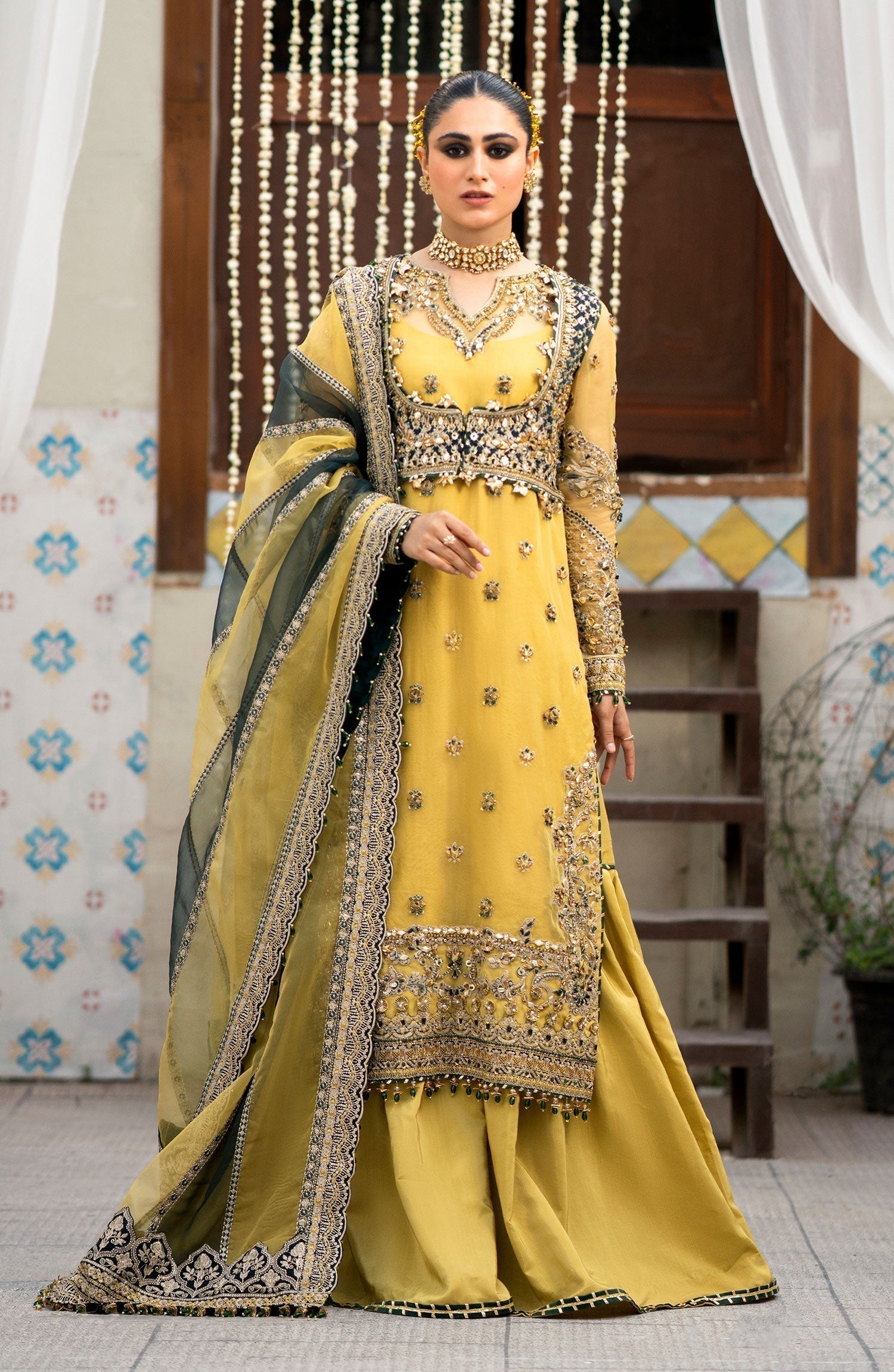 Zarin by Eleshia Embroidered Organza 3Pc Suit D-05 Oriana - Riwayat-e-khas