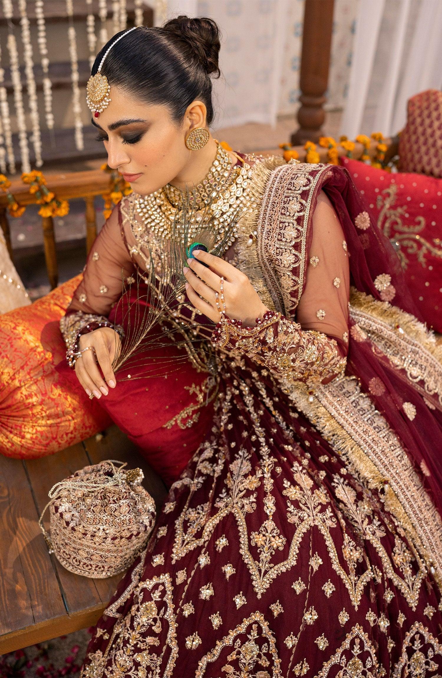 Zarin by Eleshia Embroidered Net 3Pc Suit D-10 Avyanna - House Of Anaya