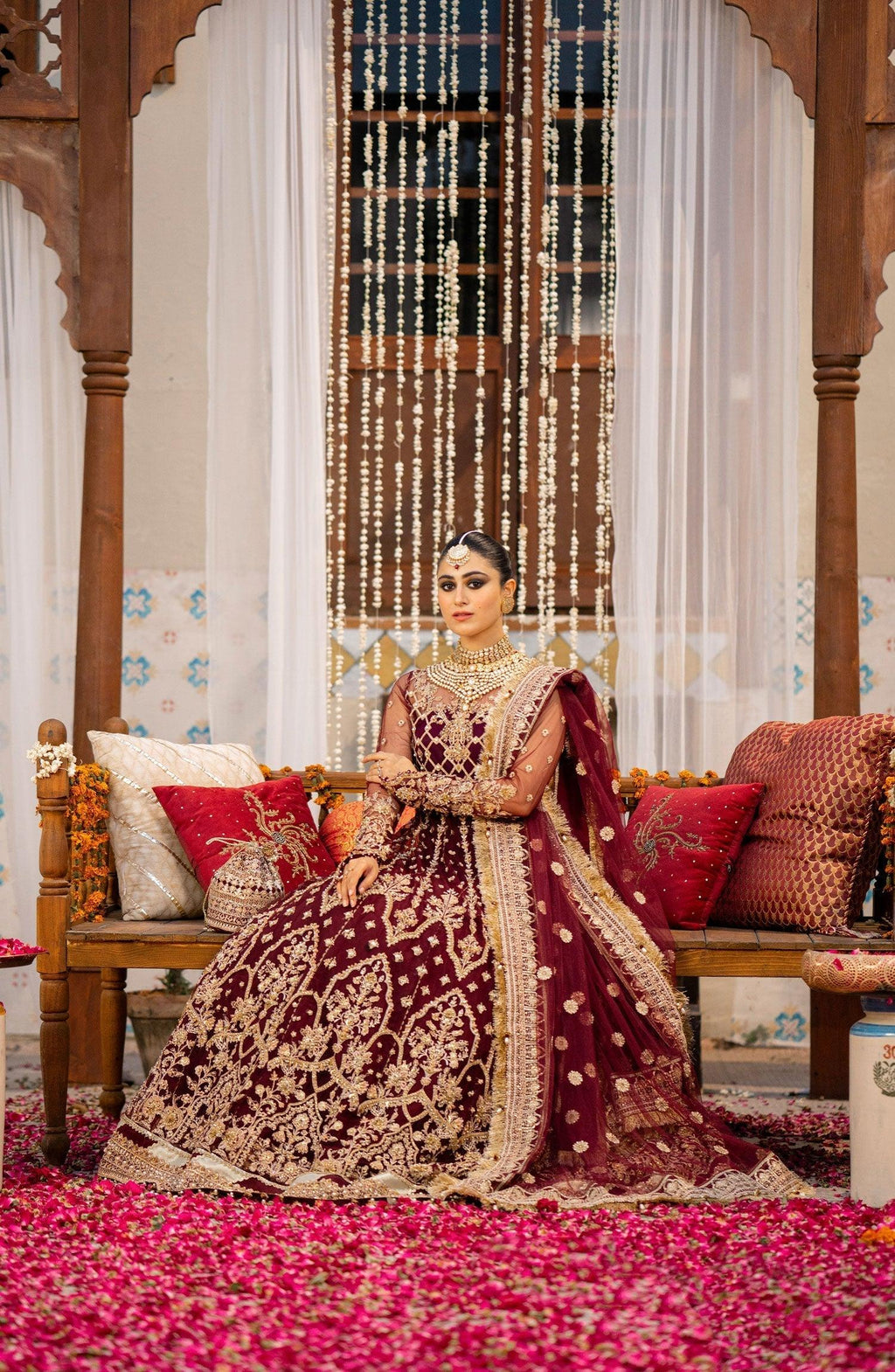 Zarin by Eleshia Embroidered Net 3Pc Suit D-10 Avyanna - House Of Anaya