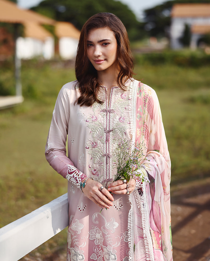 Mushq | Solace | Ombre Chikankari | Dew Drift