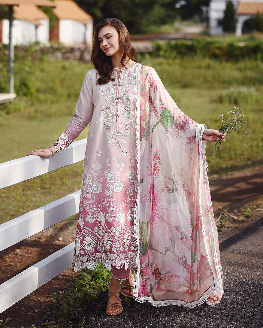 Mushq | Solace | Ombre Chikankari | Dew Drift