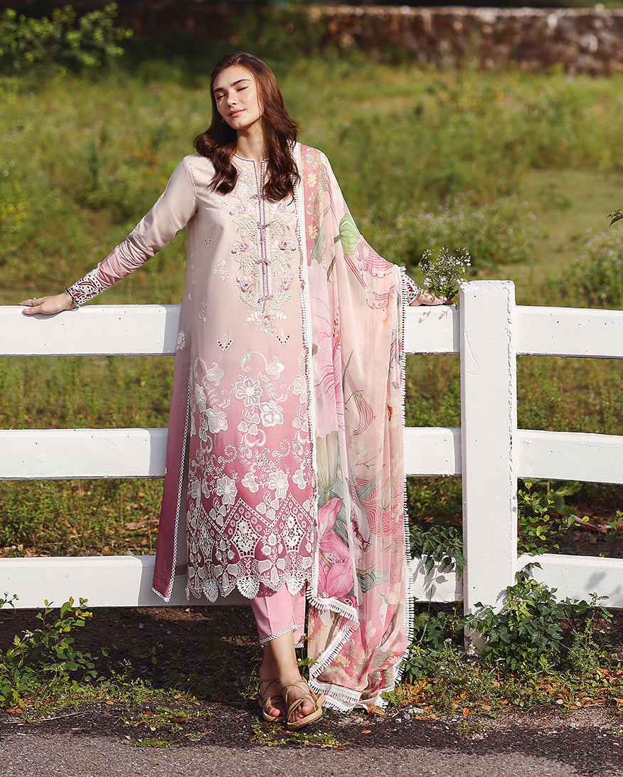 Mushq | Solace | Ombre Chikankari | Dew Drift