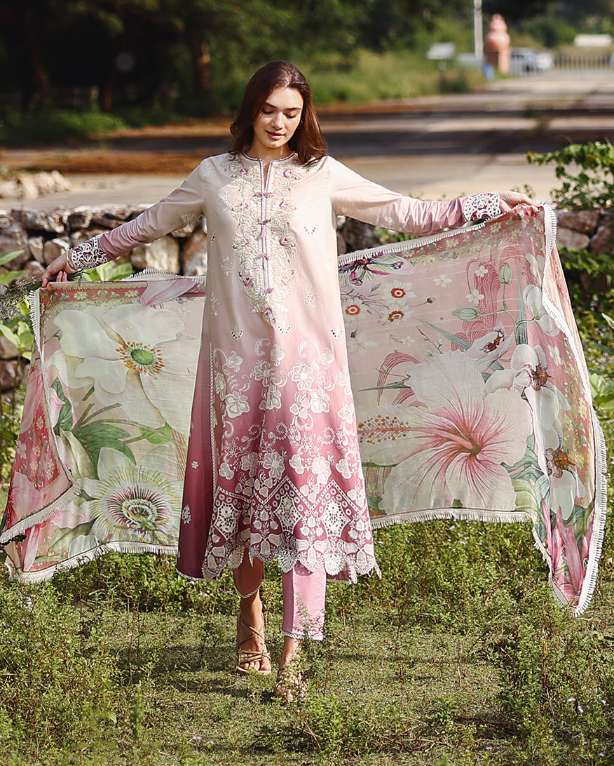 Mushq | Solace | Ombre Chikankari | Dew Drift