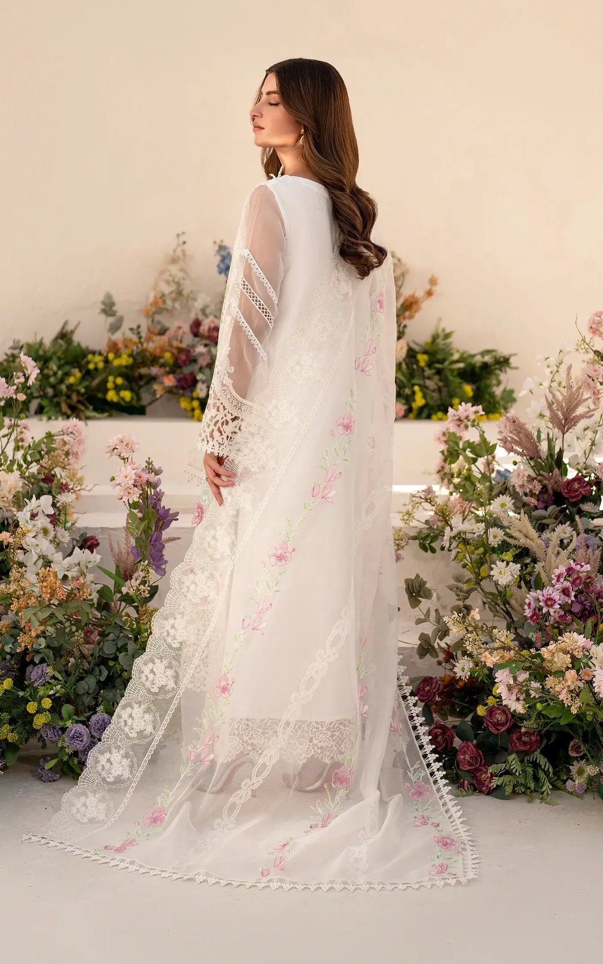 Asifa and Nabeel | Azalia Summer 25 | Dove (AZL25-03) - House Of Anaya