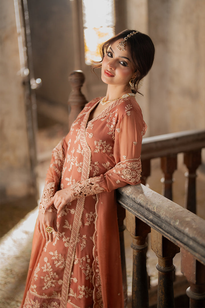 Azure | Ensembles Embroidered Formals | Dusky Bloom - Riwayat-e-Khas