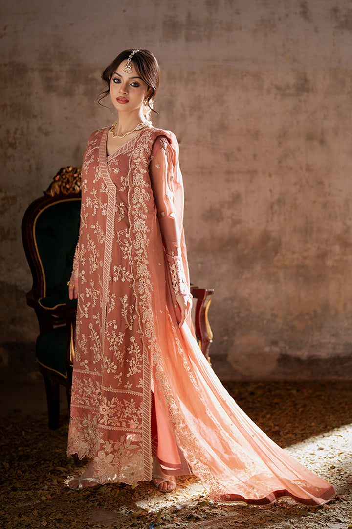 Azure | Ensembles Embroidered Formals | Dusky Bloom - Riwayat-e-Khas