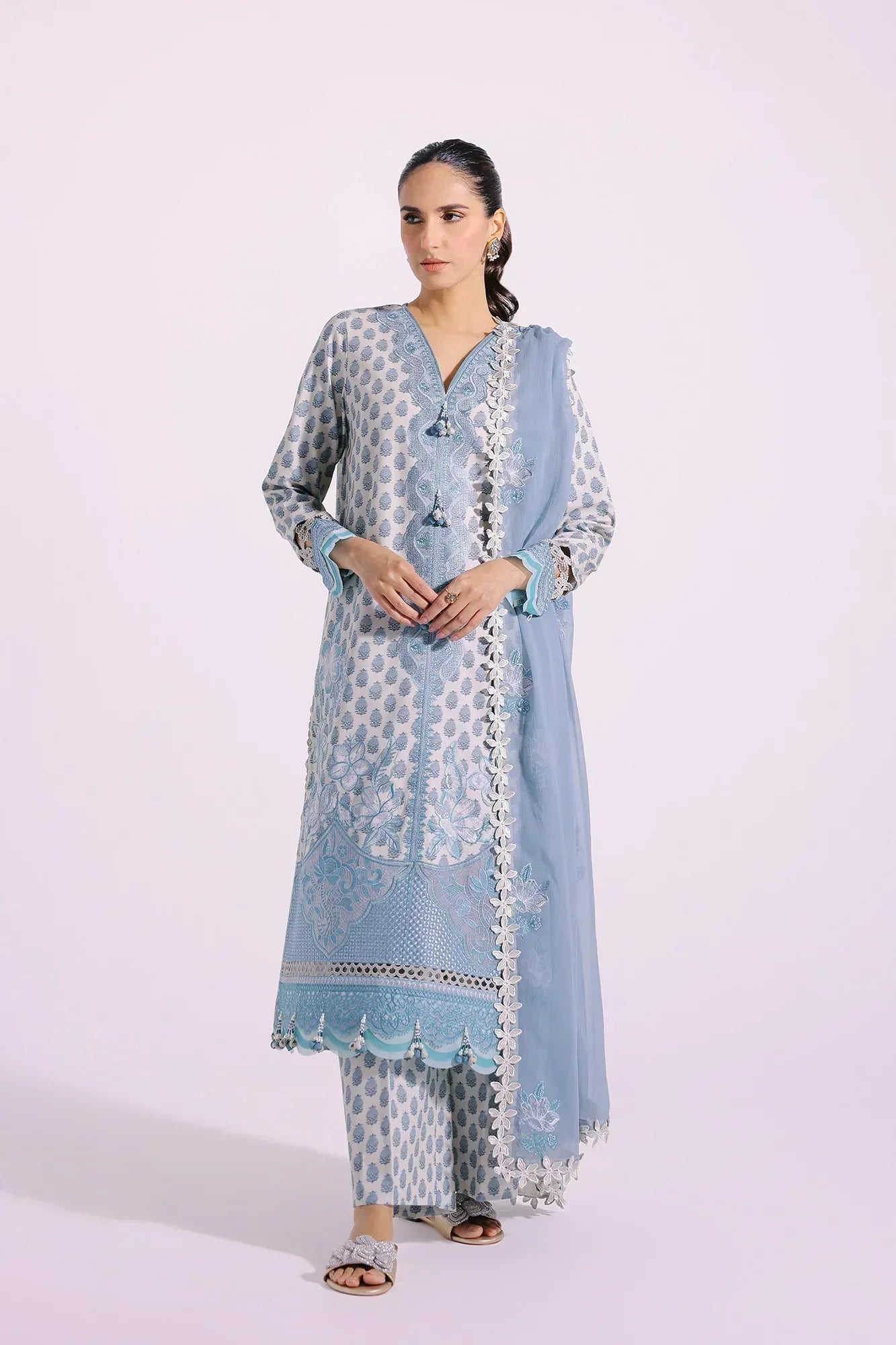 Ethnic | Rozana Collection SS 24 | E0413/203/615 - House Of Anaya
