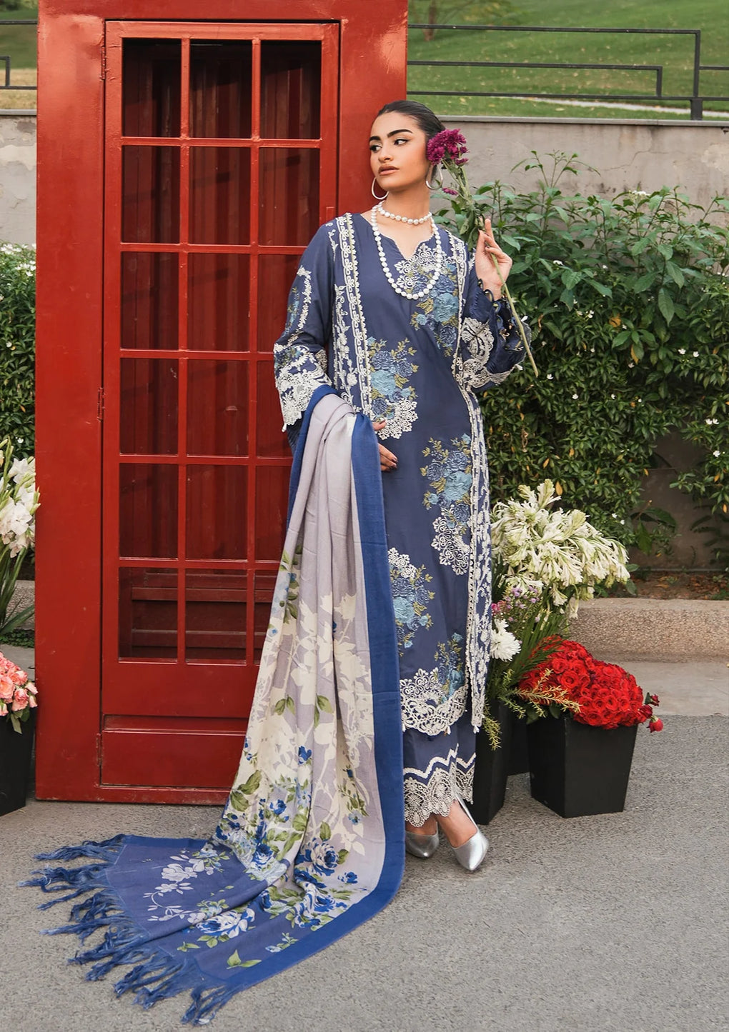 Elaf Premium | Winter Pashmina Shawl Collection | EPW-4A Secret Serenade - House Of Anaya