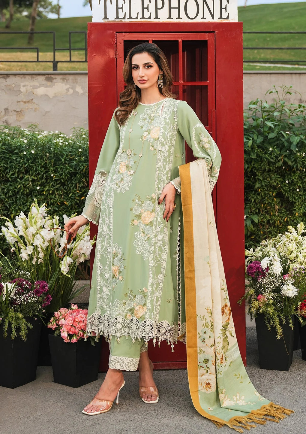 Elaf Premium | Winter Pashmina Shawl Collection | EPW-4B Whispers of Joy - House Of Anaya
