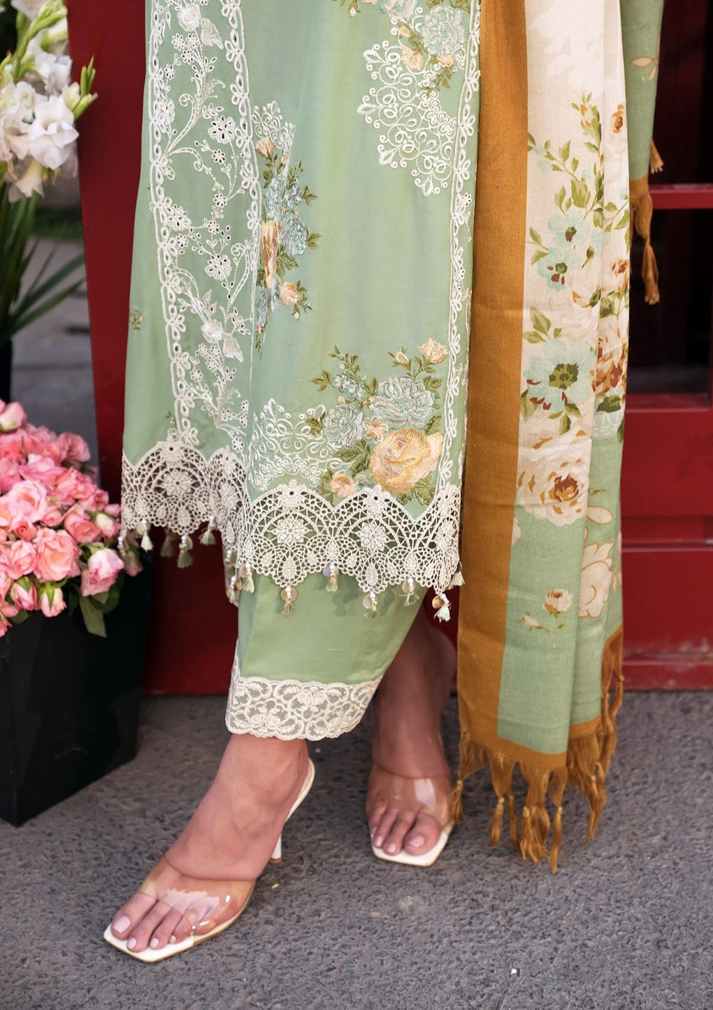 Elaf Premium | Winter Pashmina Shawl Collection | EPW-4B Whispers of Joy - House Of Anaya