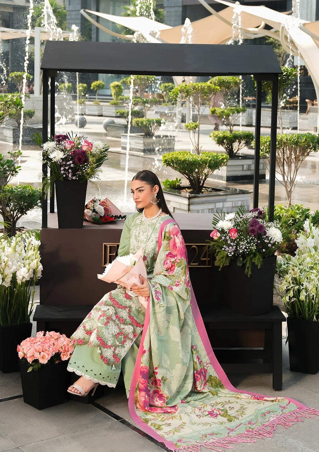 Elaf Premium | Winter Pashmina Shawl Collection | EPW-7A Passionate Dance - House Of Anaya