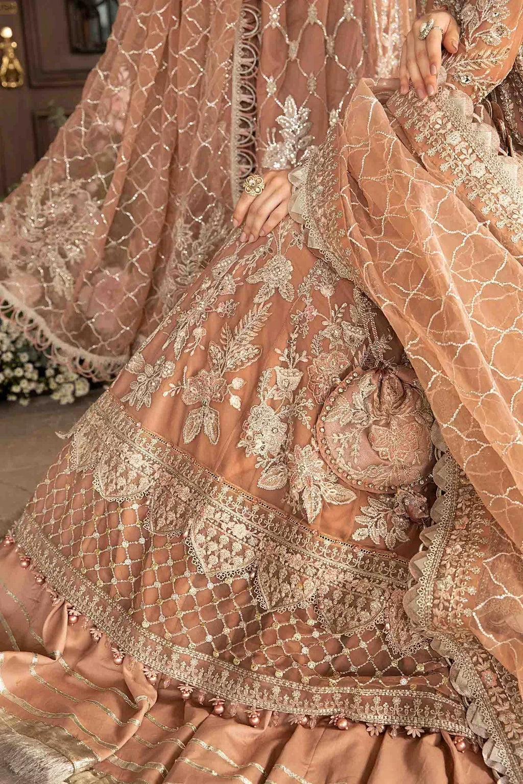 Maria B | Mbroidered Fabrics 2024 | BD-2804 - House Of Anaya
