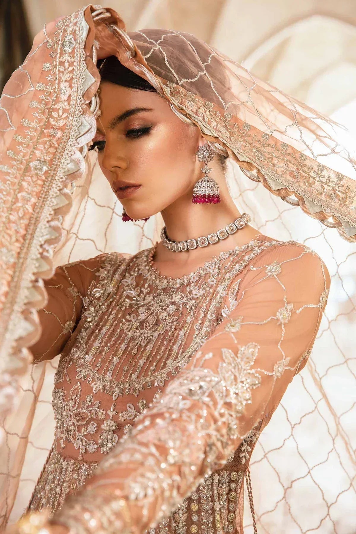 Maria B | Mbroidered Fabrics 2024 | BD-2804 - House Of Anaya