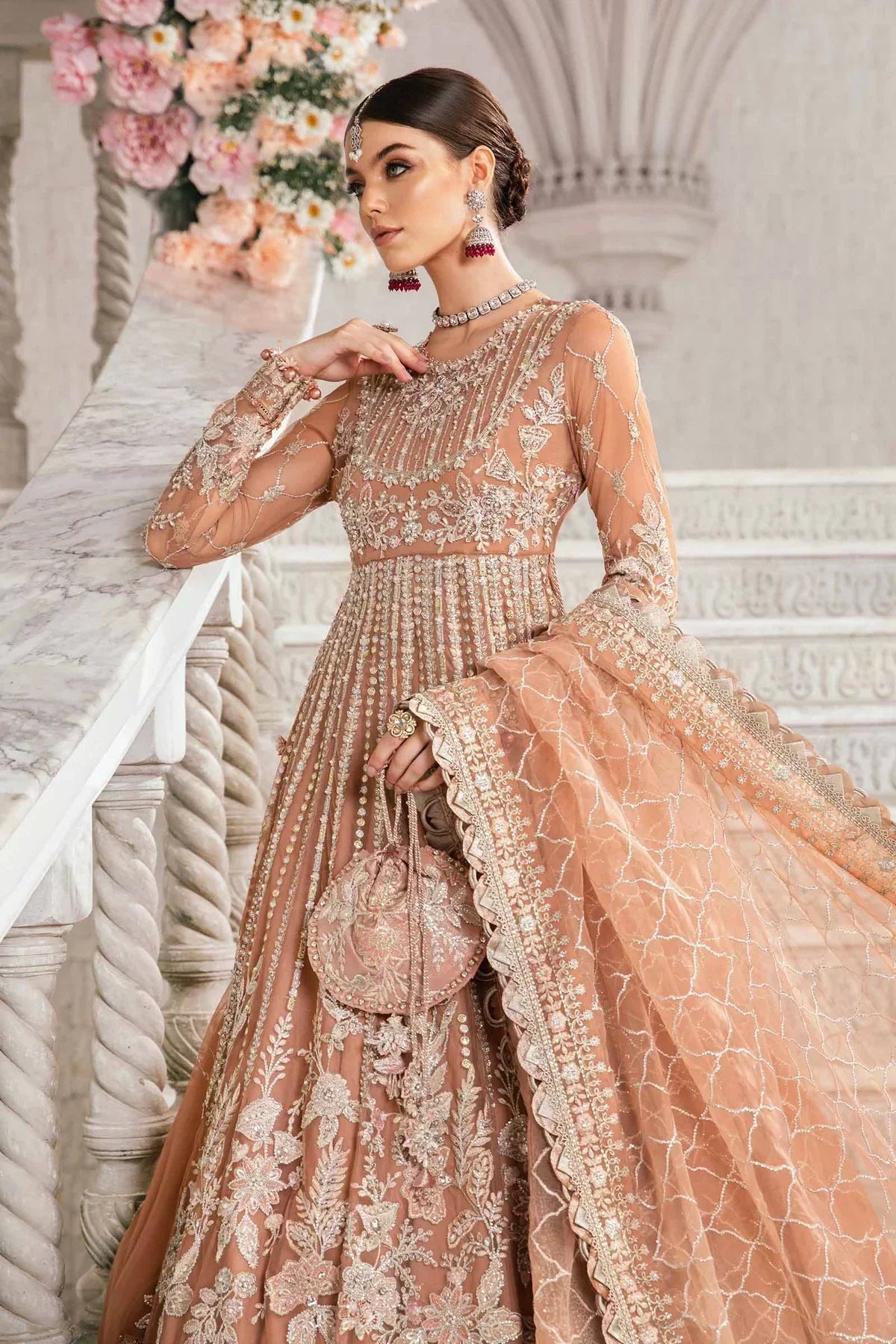 Maria B | Mbroidered Fabrics 2024 | BD-2804 - House Of Anaya