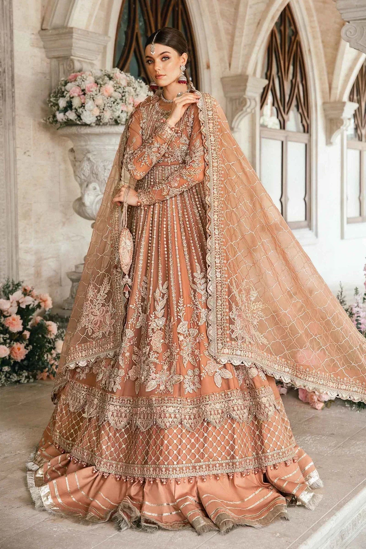 Maria B | Mbroidered Fabrics 2024 | BD-2804 - House Of Anaya