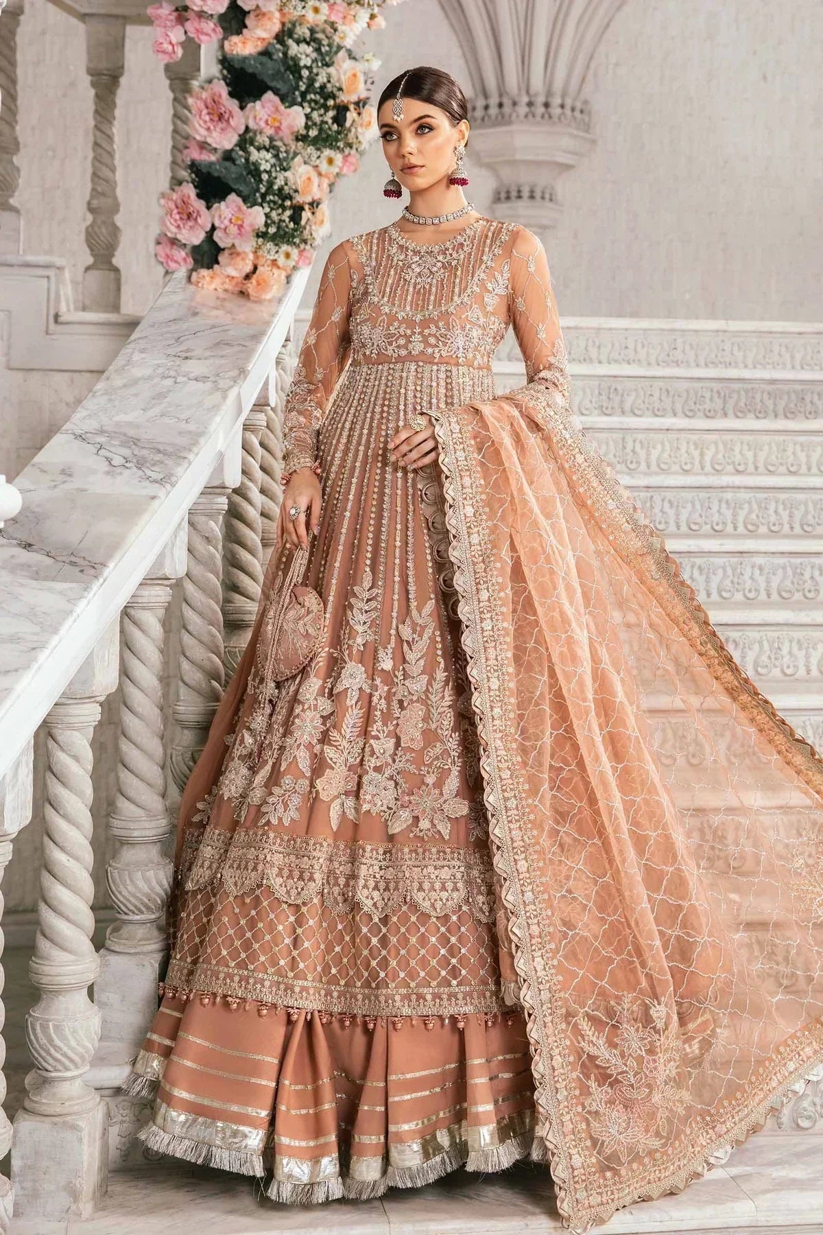 Maria B | Mbroidered Fabrics 2024 | BD-2804 - House Of Anaya